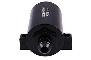 Fuel Filters: RACEWORKS BILLET INLINE FILTER AN-8 40Mi | ALY-208-40BK