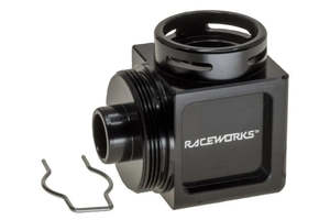 RACEWORKS BILLET INLINE FILTER ENDCAP | ALY-176BK