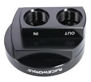 Fuel Filters: RACEWORKS OIL FILTER SPIN ON ADAPTER | ALY-165BK