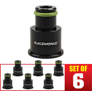 RACEWORKS 6PK INJECTOR EXTENSION 3/4-> FULL LENGTH 14MM-11MM | ALY-047BK-6