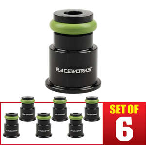 RACEWORKS 6PK INJECTOR EXTENSION 3/4->FULL LENGTH 14MM-14MM | ALY-048BK-6