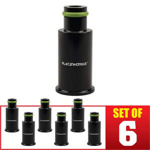 RACEWORKS 6PK INJECTOR EXTENSION SHORT-> 14MM-11MM | ALY-049BK-6