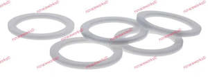 Hose Fittings Accessories: RACEWORKS TEFLON WASHERS - 5 PACK