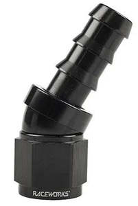 400 Series Push Lok Hose Ends: RACEWORKS PUSH LOK HOSE ENDS > 30 DEGREE - 400 SERIES