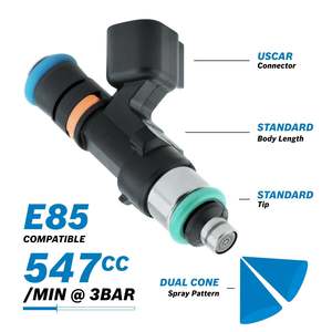 Performance Injector: RACEWORKS 550CC BOSCH EV14 3/4 LENGTH USCAR PLUG | INJ-161
