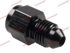 An Female Flare: RACEWORKS 1/8'' NPT TO AN-4 FLARE ADAPTER | RWF-370-04BK
