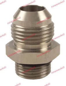 An Male Flare: RACEWORKS FLARE AN-10 TO O-RING BOSS AN-8 | RWF-920-10-08SS