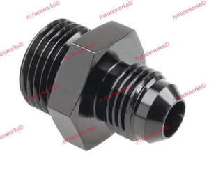 RACEWORKS FLARE AN-6 TO O-RING BOSS AN-8 | RWF-920-06-08BK