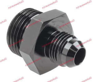 RACEWORKS FLARE AN-6 TO O-RING BOSS AN-12 | RWF-920-06-12BK