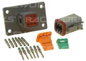Connector Sets: DEUTSCH DT FLANGE MOUNT 6-WAY CONNECTOR KIT | CPS-182
