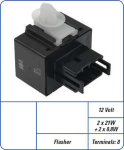 Flashers: FLASHER UNIT 8 PIN | REL-077
