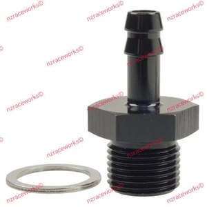 Metric Male To Barb: RACEWORKS METRIC M18X1.5 TO 5/16'' BARB | RWF-414-M18-05BK