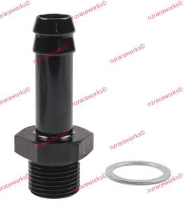 RACEWORKS METRIC M18X1.5 TO 1/2'' BARB | RWF-414-M18-08BK