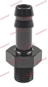 Metric Male To Barb: RACEWORKS METRIC M10X1.0 TO 5/16'' BARB | RWF-414-M10-05BK