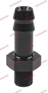 Metric Male To Barb: RACEWORKS METRIC M10X1.0 TO 3/8'' BARB | RWF-414-M10-06BK