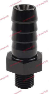 RACEWORKS METRIC M10X1.0 TO 1/2'' BARB | RWF-414-M10-08BK