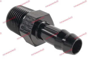 RACEWORKS NPT 3/8'' TO 3/8'' (AN-6) BARB | RWF-421-06-06BK