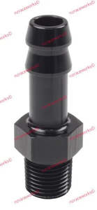 Npt Male To Barb: RACEWORKS NPT 1/8'' TO 5/16'' (AN-5) BARB | RWF-421-02-05BK