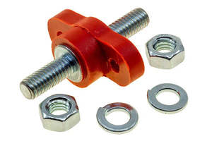 Rail Posts: RACEWORKS RED 3/8 UNC 250A BULKHEAD THROUGH-STUD | VPR-058