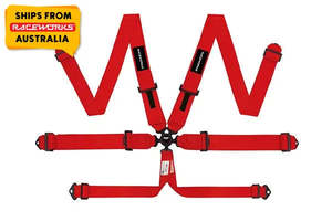 RACEWORKS 6 POINT FIA/SFI SAFETY HARNESSES