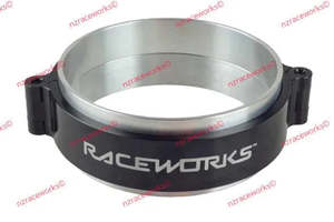 Clamps: RACEWORKS BLACK ALUMINIUM PIPE CLAMPS