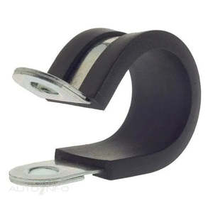 Clamps: P CLAMP STAINLESS RUBBER LINED PK10