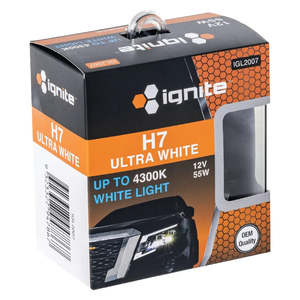 Lighting: 2PACK H7 4300K HALOGEN GLOBE 12V 55W PX26D | IGL2007