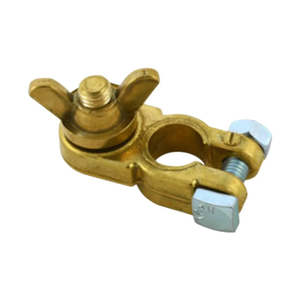 H/DUTY BATTERY TERMINAL NEG 10mm STUD BRASS W/NUT