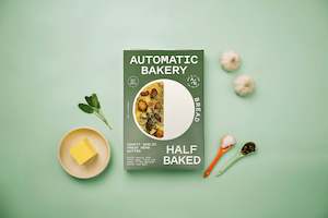 HALF BAKED: HALF BAKED BREAD - GARLIC  HERB + BUTTER