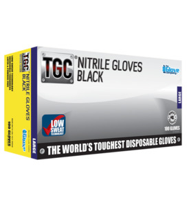 Products: TGC - Nitrile Black Glove - (100 Pack) APG