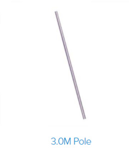Poles & Fittings: 3 meter Alloy pole