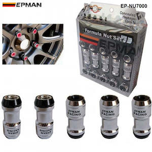 EPMAN Close End Lock Nuts M12 x 1.5 - Black