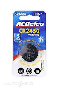 Coin Batteries: CR2450-3V LITHIUM COIN BATTERY