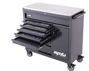 Sp Tools Sumo Series Roller Cabinet Tool Kit With Power Tool Cupboard - 336pc - &hellip;