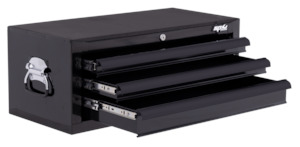 Sp Tools: SP TOOLS CUSTOM SERIES INTERMEDIATE TOOL BOX - 3 DRAWER - BLACK/BLACK