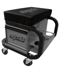 SP Tools Workshop Seat - 1 Drawer - Grey