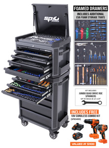 Sp Tool Promo: SP Tools Tech Series Tool Kit - 552pc - Metric/SAE - Diamond Black BONUS EVAS