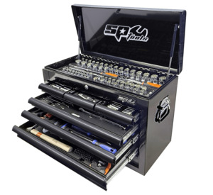 SP Tools Custom Series Tool Kit - 233pc - Metric/SAE - NZ Black/Black - (FOAMED)