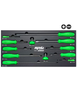 SP Tools JIS Screwdriver Set In EVA Foam Tray - 12PC