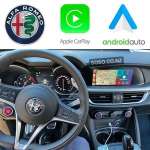 Products: Alfa Romeo Stelvio 2015-2020 Wireless Apple CarPlay & Android Auto Integration Kit