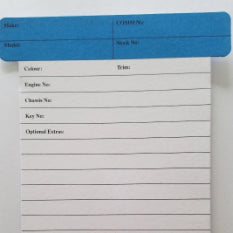 Automotive: T-Cards New Cars