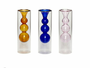 Hübsch Play Vases Amber/Blue/Rose