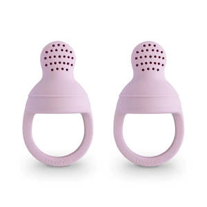 Mushie: Mushie Food Feeder 2 Pack - Soft Lilac