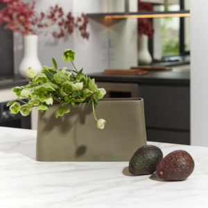 Ned Collections: Haan Planter - Olive Green