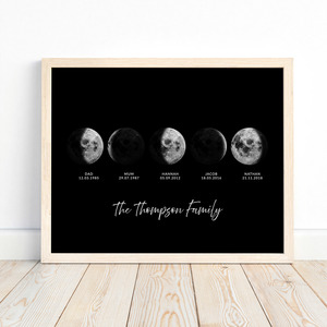 Moon Phase Family Print – Autumn Designs