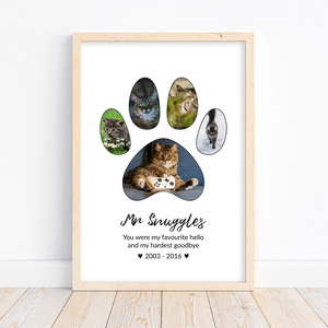 Pet Photo Collage Memorial Print – Autumn Designs
