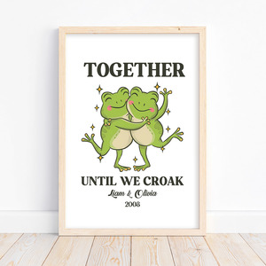Products: Together Until We Croak Print – Autumn Designs