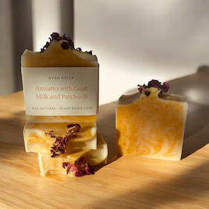 Natural Handmade Soap: Annatto with Goat Milk and Patchouli