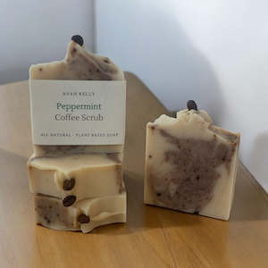 Natural Handmade Soap: Peppermint Coffee Scrub