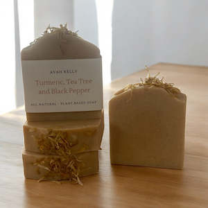 Natural Handmade Soap: Turmeric, Tea Tree and Black Pepper Soap